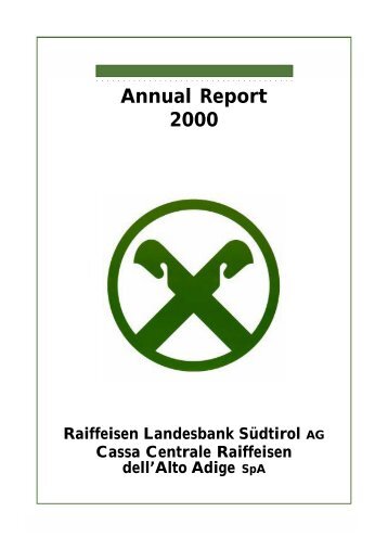 Annual Report 2000 - Raiffeisen