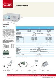 GWINSTEK Lcr-Messgeräte LCR-817 LCR-819 ... - datatec Gmbh