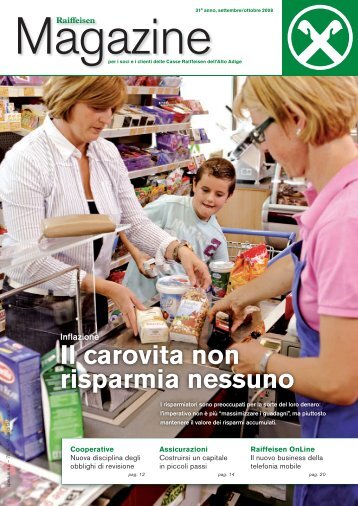 Il carovita non risparmia nessuno - Raiffeisen