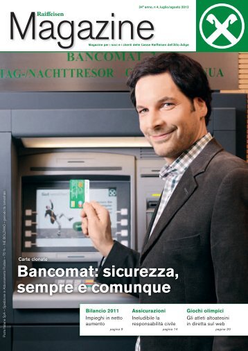 Bancomat: sicurezza, sempre e comunque - Raiffeisen