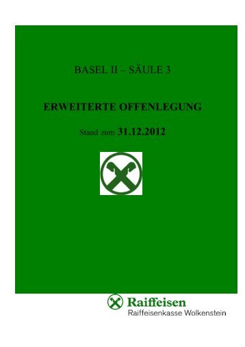 BASEL II – SÄULE 3 - Raiffeisen
