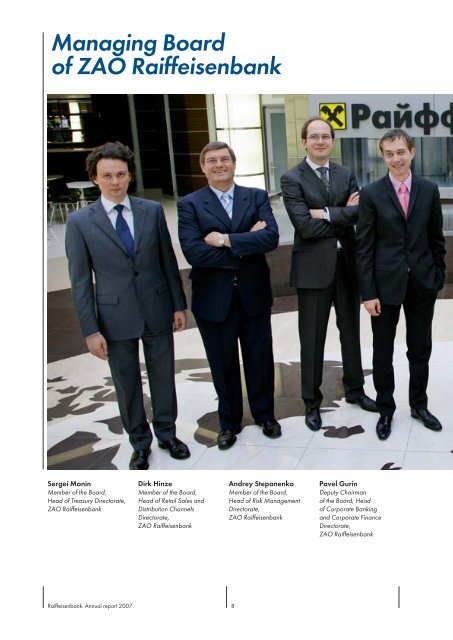 Managing Board of ZAO Raiffeisenbank