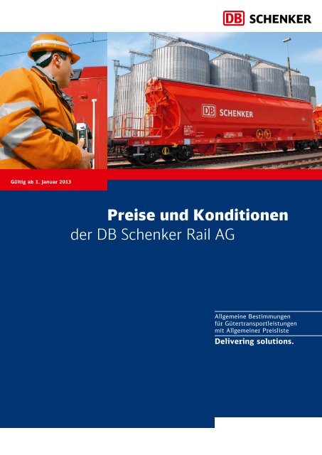 Preise und Konditionen der DB Schenker Rail AG - Intermodal