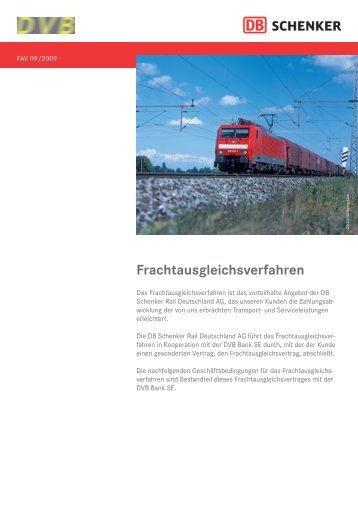 Frachtausgleichsverfahren - DB Schenker Rail