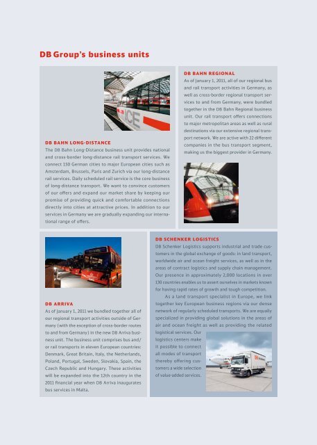 Deutsche Bahn 2010 Annual Report - Deutsche Bahn AG