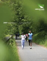 2007Annual Report inspiring movement - Rails-to-Trails Conservancy