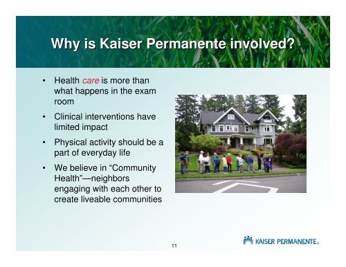 Kaiser Permanente Community Health Initiative - Rails-to-Trails ...