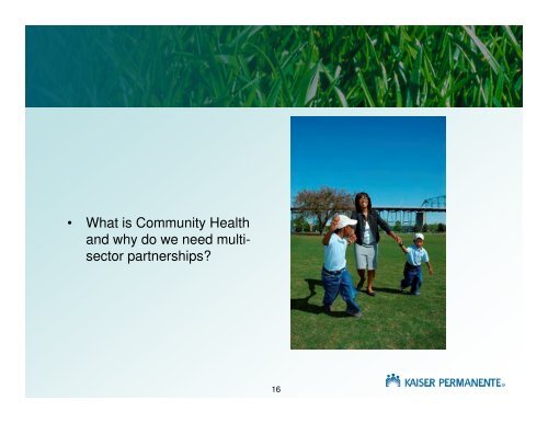 Kaiser Permanente Community Health Initiative - Rails-to-Trails ...