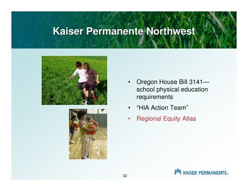 Kaiser Permanente Community Health Initiative - Rails-to-Trails ...