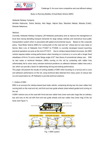 Challenge G: An even more competitive and cost efficient railway ...