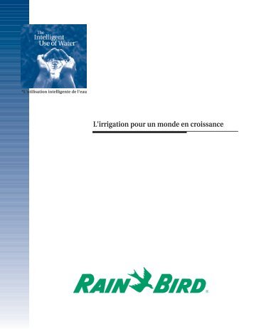 L'irrigation pour un monde en croissance - Rain Bird