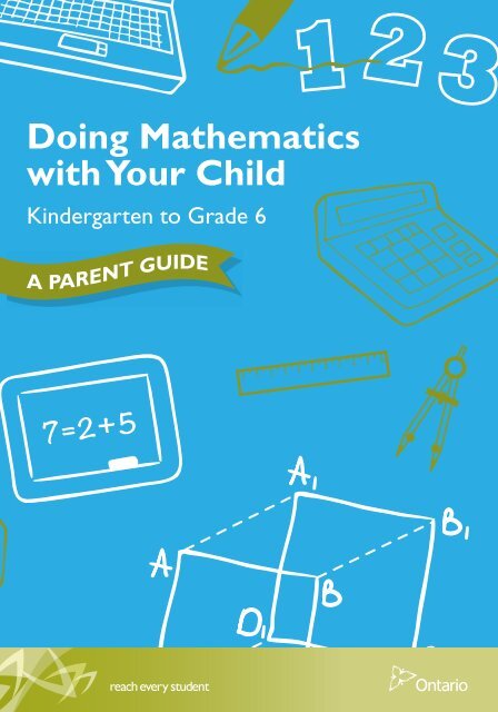 Doing Mathematics with Your Child, Kindergarten to ... - EduGains