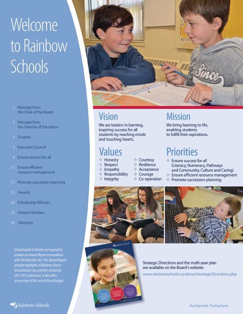 Annual Report - Rainbow District School Board
