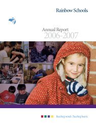 Annual Report - Rainbow District School Board