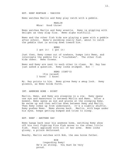 NEMO 2 An Original Screenplay by Laurie Craig Based on ...