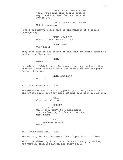 NEMO 2 An Original Screenplay by Laurie Craig Based on ...