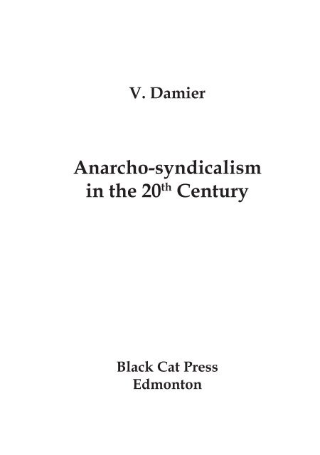 Anarcho-syndicalism in the 20th century