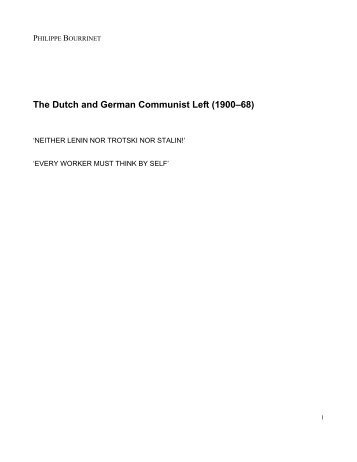 The German-Dutch Communist Left - Libcom