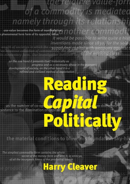READING CAPITAL POLITICALLY - Libcom