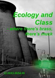 ECOLOGY AND CLASS - where there's brass, there's muck