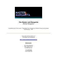 The Master and Margarita pdf - Master & Margarita