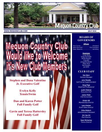 Mequon Country Club Mequon Country Club - Golf Fusion