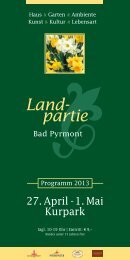 Infoflyer Landpartie Bad Pyrmont (PDF) - Rainer Timpe GmbH