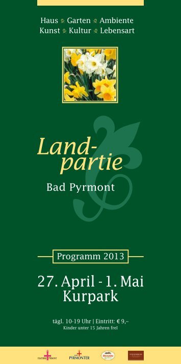 Infoflyer Landpartie Bad Pyrmont (PDF) - Rainer Timpe GmbH