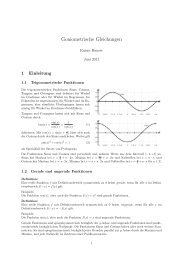 Goniometrische Gleichungen - Rainerhauser.ch