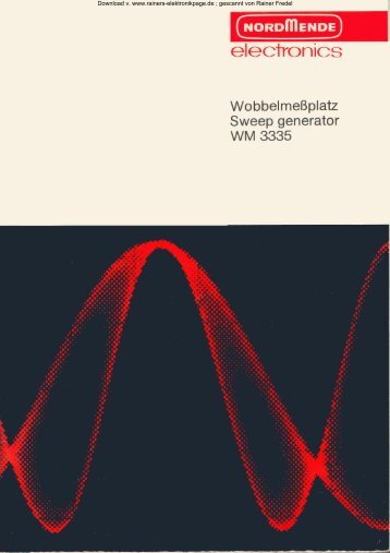 Wobbelgenerator WM 3335 - Rainers - Elektronikpage