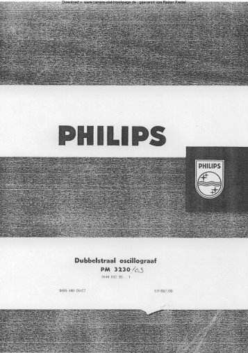 PHILIPS PM 3230 - Rainers - Elektronikpage