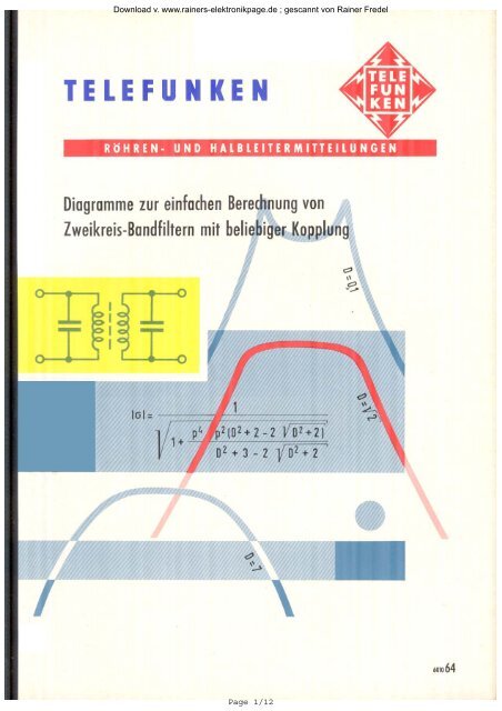 gescannt von Rainer Fredel - Rainers - Elektronikpage