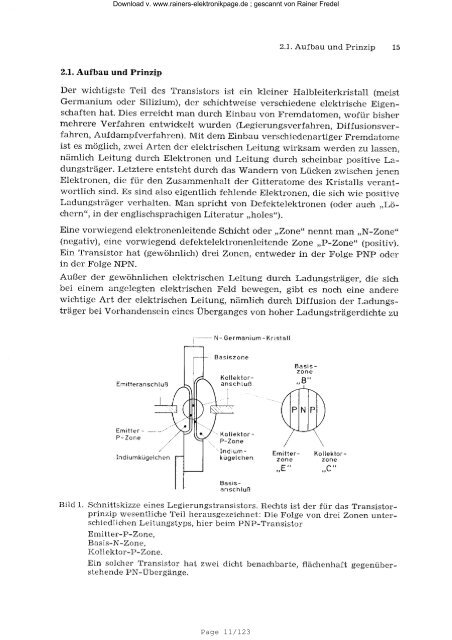 VALVO Transistor - Kompendium Teil 1 Grundlagen - Rainers ...