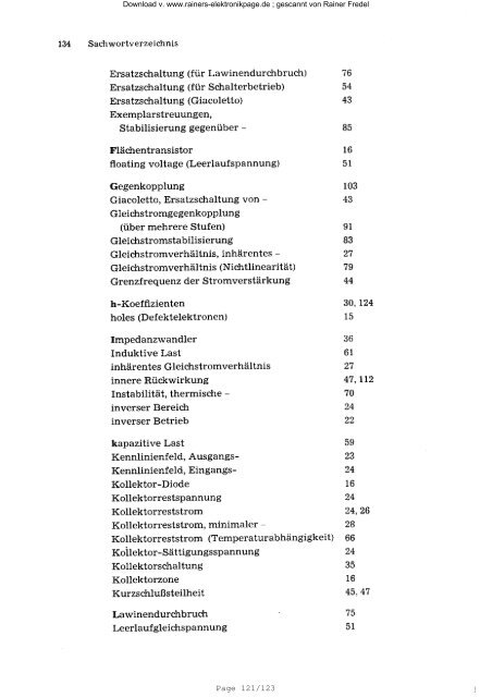 VALVO Transistor - Kompendium Teil 1 Grundlagen - Rainers ...