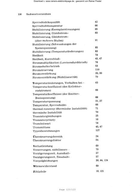 VALVO Transistor - Kompendium Teil 1 Grundlagen - Rainers ...