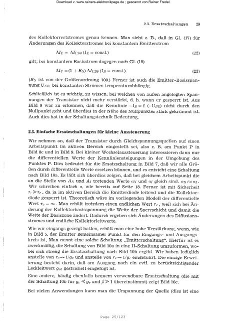 VALVO Transistor - Kompendium Teil 1 Grundlagen - Rainers ...