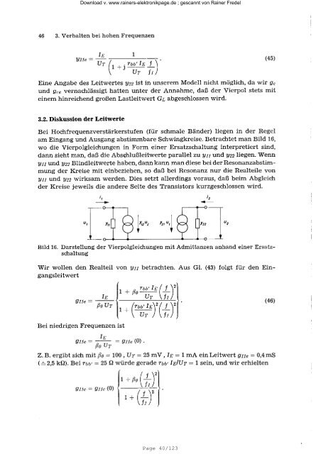 VALVO Transistor - Kompendium Teil 1 Grundlagen - Rainers ...