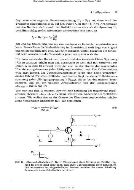 VALVO Transistor - Kompendium Teil 1 Grundlagen - Rainers ...