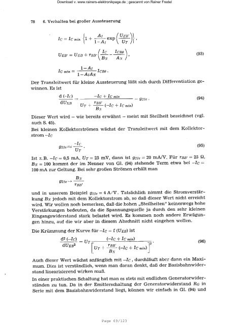 VALVO Transistor - Kompendium Teil 1 Grundlagen - Rainers ...