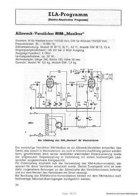 Page 1/53 - Rainers - Elektronikpage