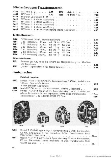 Page 1/53 - Rainers - Elektronikpage