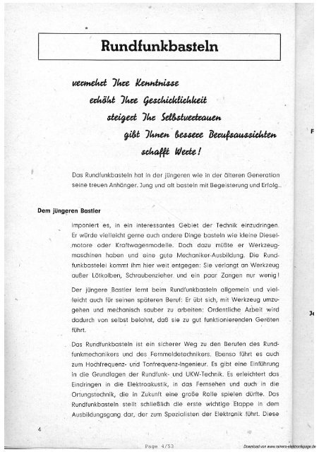 Page 1/53 - Rainers - Elektronikpage