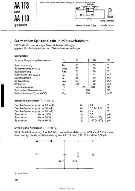 SIEMENS Datenbuch 1967 / 1968 Halbleiter - Rainers ...