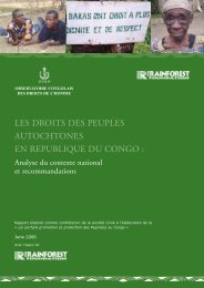 Les droits des peuples autochtones en République du Congo