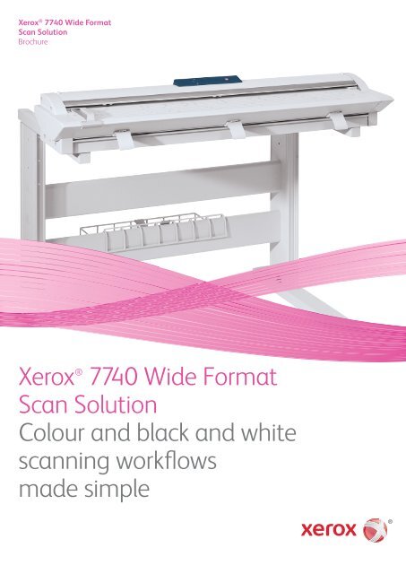 Xerox® 7740 Wide Format Scan Solution Colour and black and ...