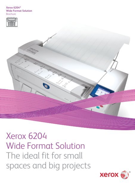 xerox 6204 wide format printer