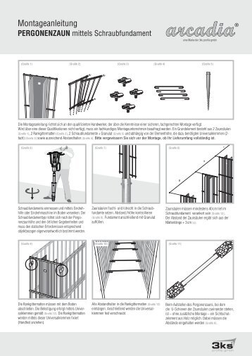 Montage Pergone 13cm Schraubfundament.pdf - Raiss Baustoffe ...