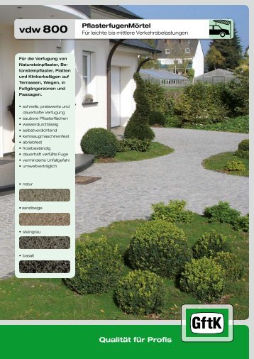 Datenblatt vdw 800.pdf - Raiss Baustoffe: Home