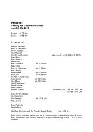 Protokoll und Tagesordnung der Vorstandssitzung am 08.05.2013