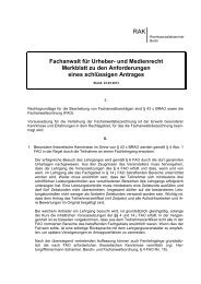 Fachanwalt fÃ¼r Urheber- und Medienrecht | PDF